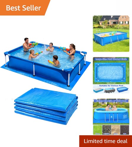 Thick 4m blue pool - 3.4m,